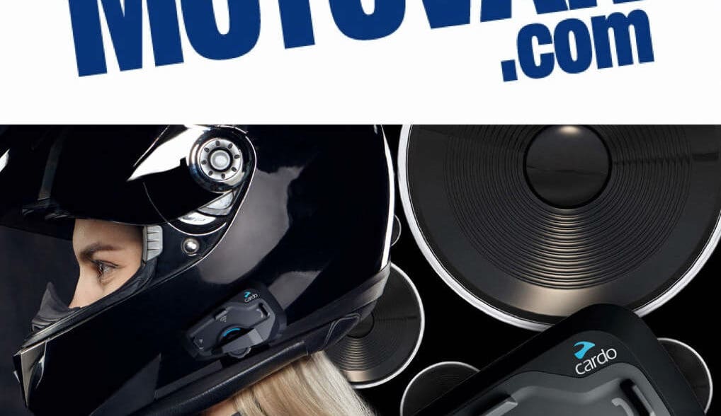 Cardo's motorcycle comm units. Photo courtesy of Inside motorcycles and Cycle News.