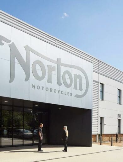 Norton Motorcycles' headquarters. Photo courtesy of Yahoo.