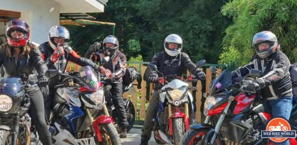 BikerKaz and 4 friends preparing for a Europe bike trip