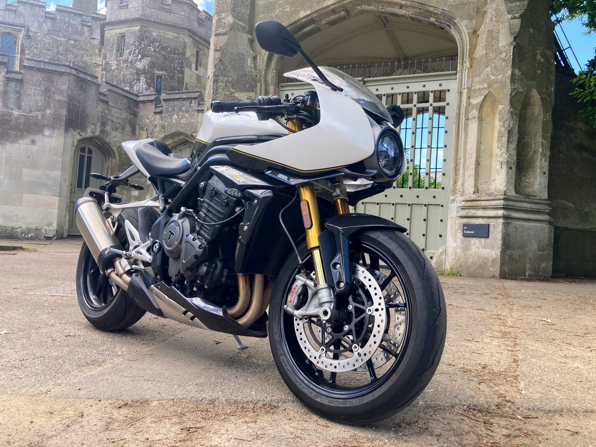 Front view of the Triumph Speed Triple RR