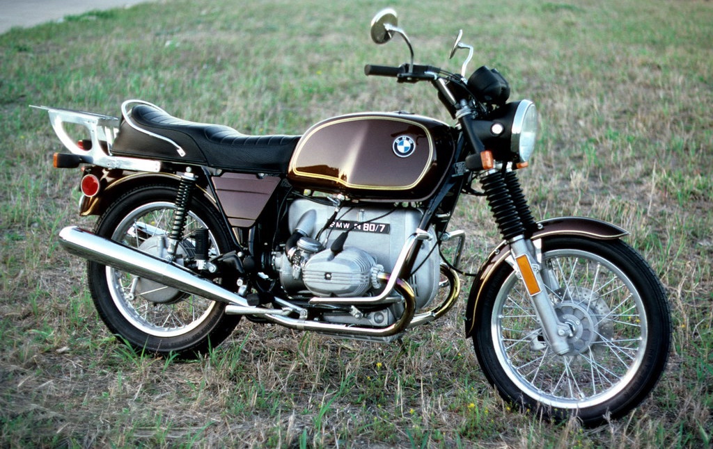 A BMW R80/7 Motorcycle