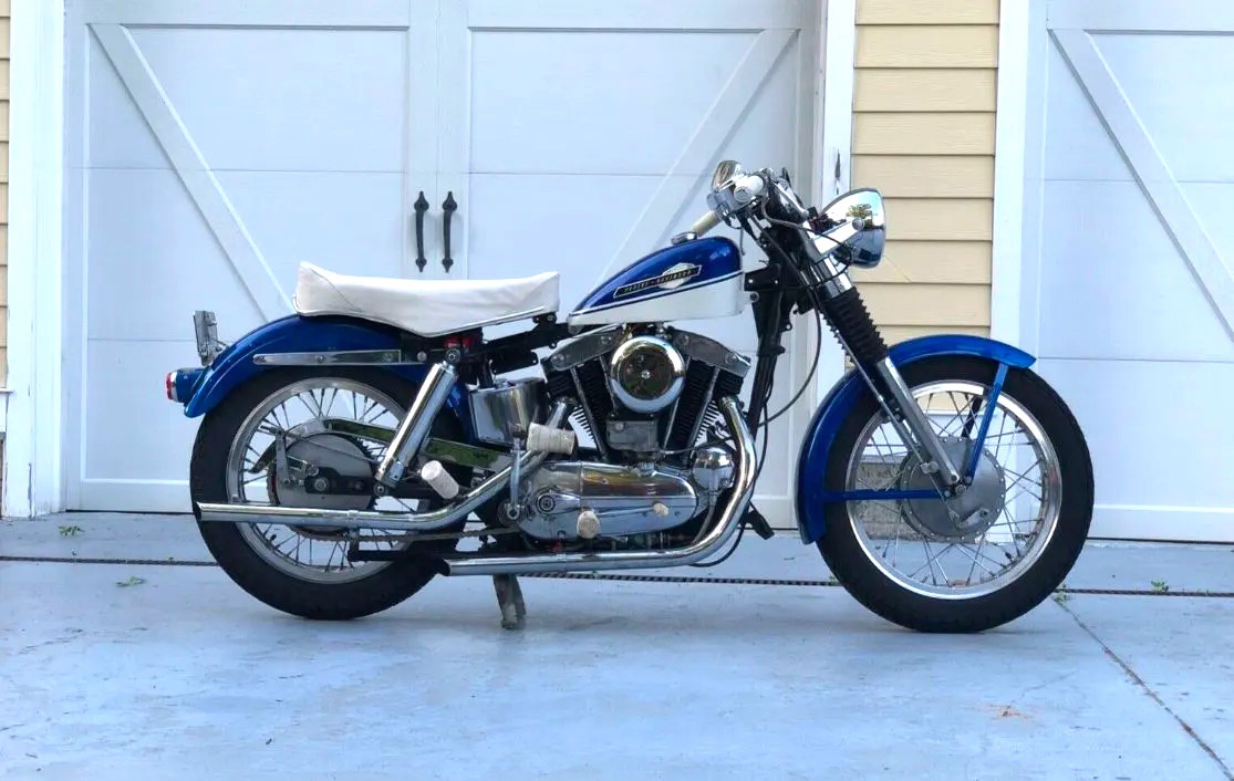 A mid 1960s Harley-Davidson XL 883 Sportster