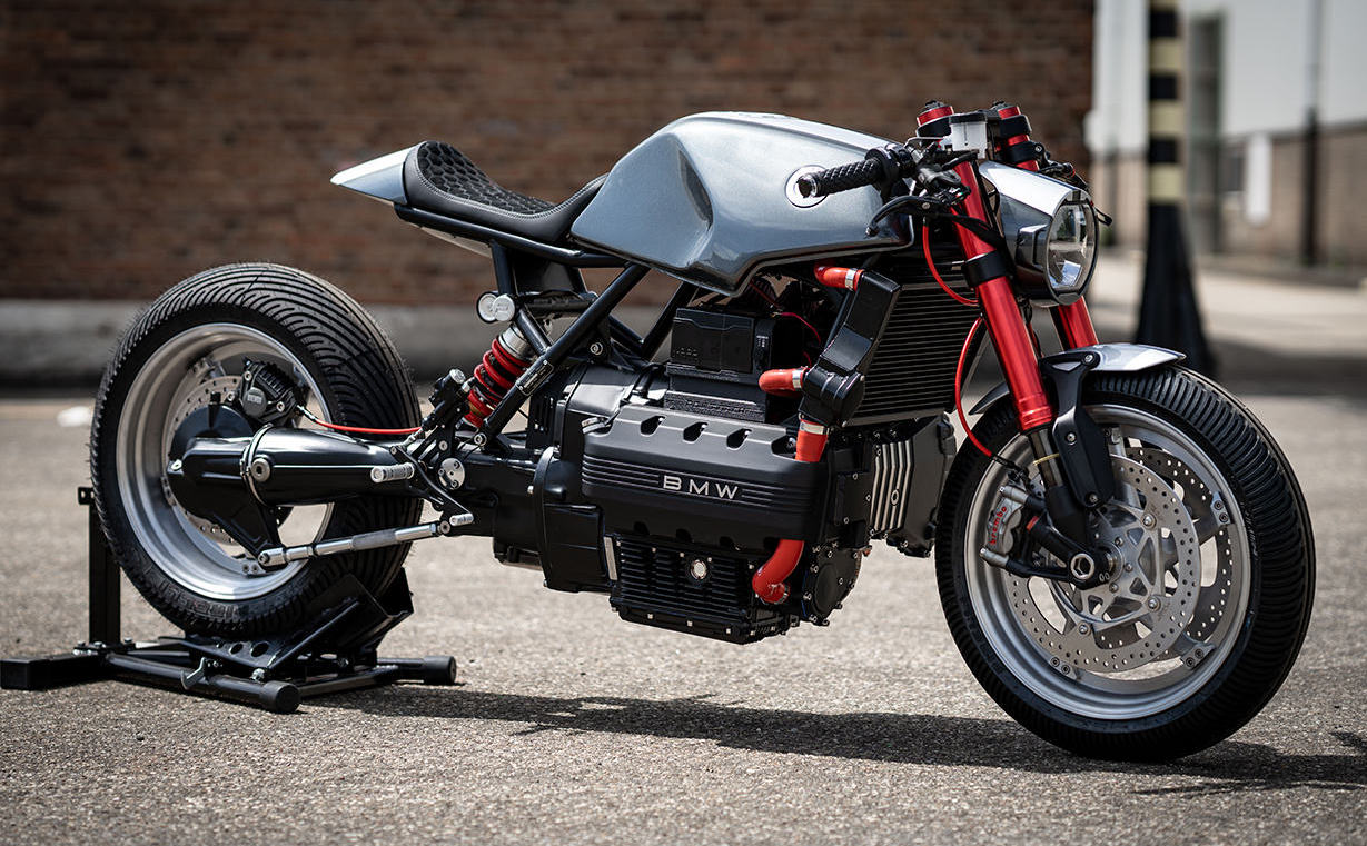 A A BMW K1100 RS Turned Cafe Racer Courtesy of the Team at The Powerbrick. Media sourced from BikeEXIF.