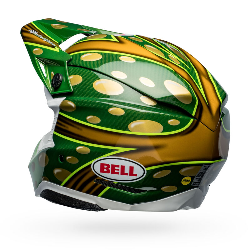 The McGrath Replica 22 in Gloss Gold/Green. All media sourced from Bell Helmets.