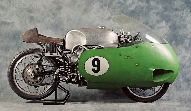 A 1955's Moto Guzzi V8 GP Racer, courtesy of BikeExif.