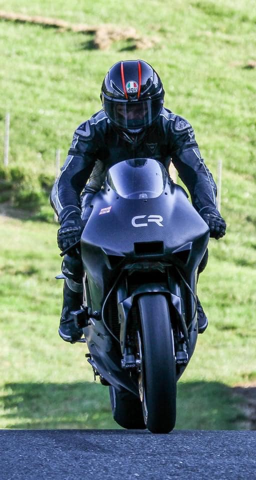 Guy Martin in the bid to break a 200mph speed record with a Crighton 700w. Media sourced from Crighton Motorcycle's Facebook Page.