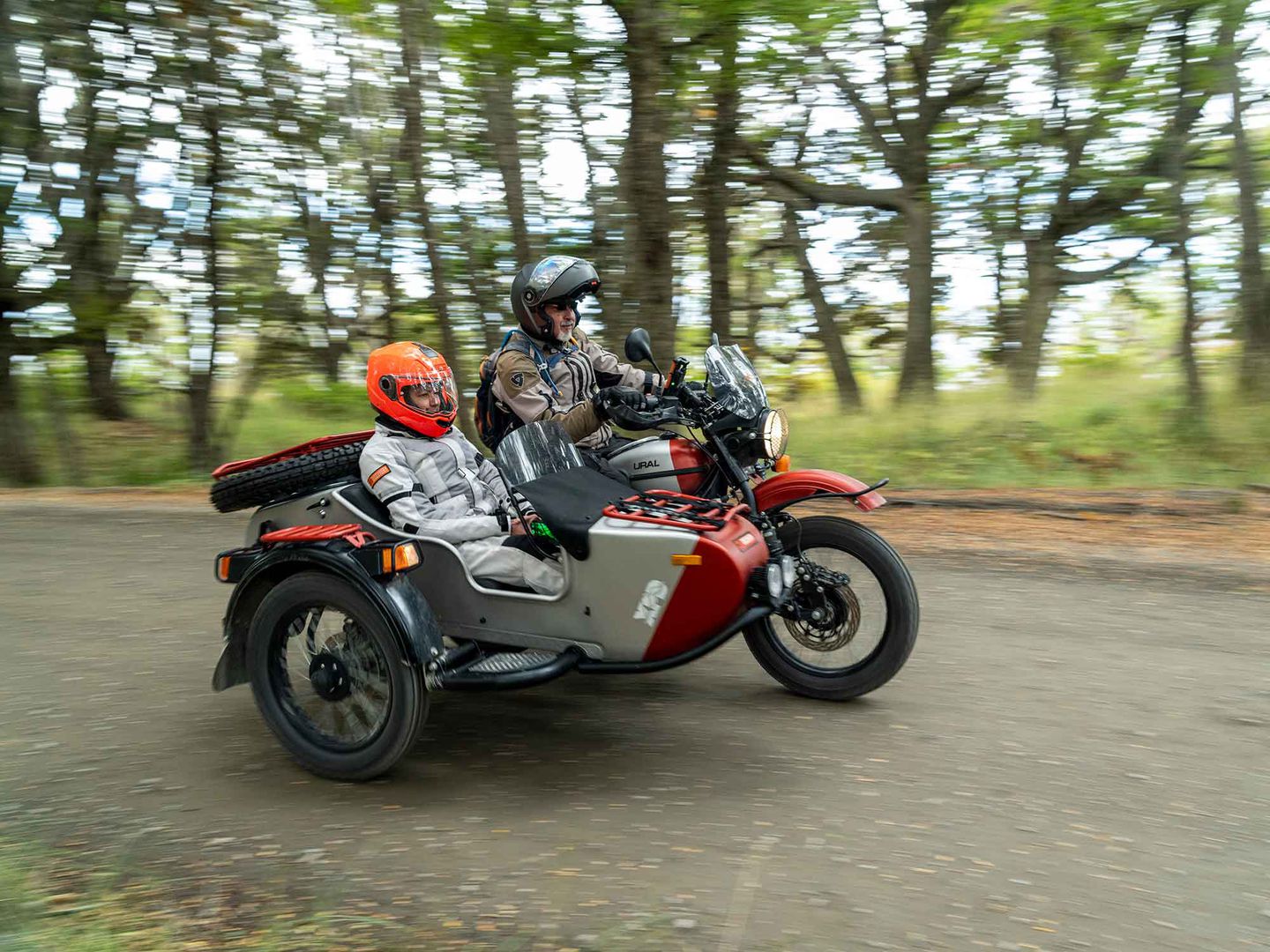 A Ural sidecar motorcycle set against a beautiful background. Media sourced from CycleWorld, via Ural.