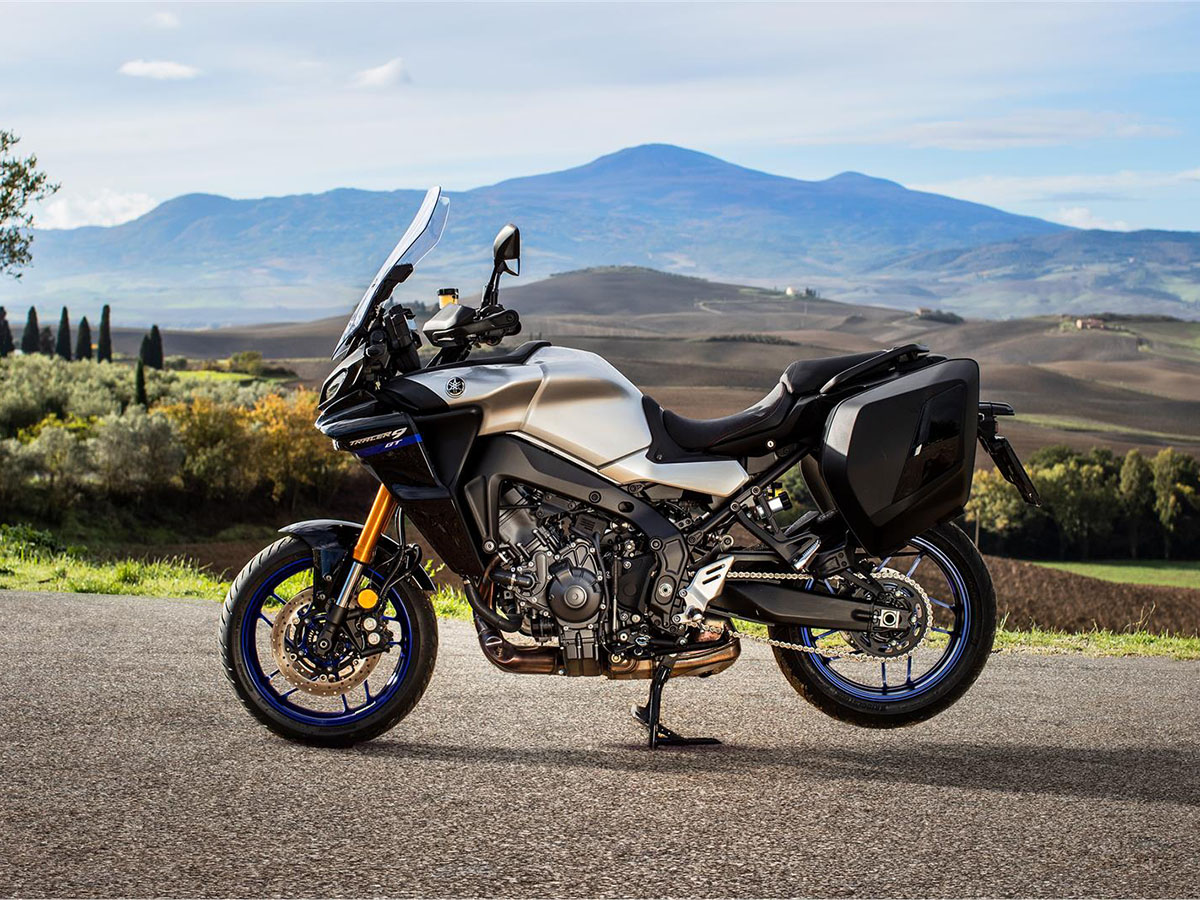 Yamaha's Tracer 900 GT. Media sourced from Top Speed. Media sourced from Ultimate Motorcycling. Media sourced from Crossroads Yamaha Suzuki.