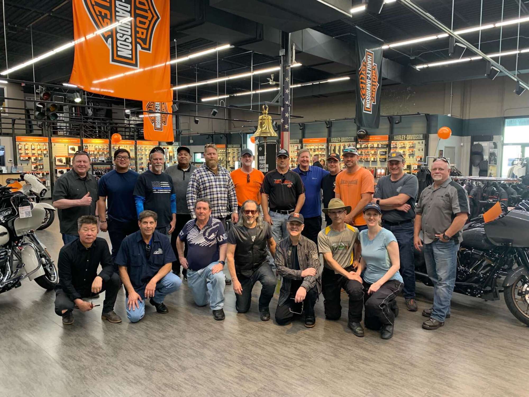 A group of Harley employees. Media sourced from the Federal News network.