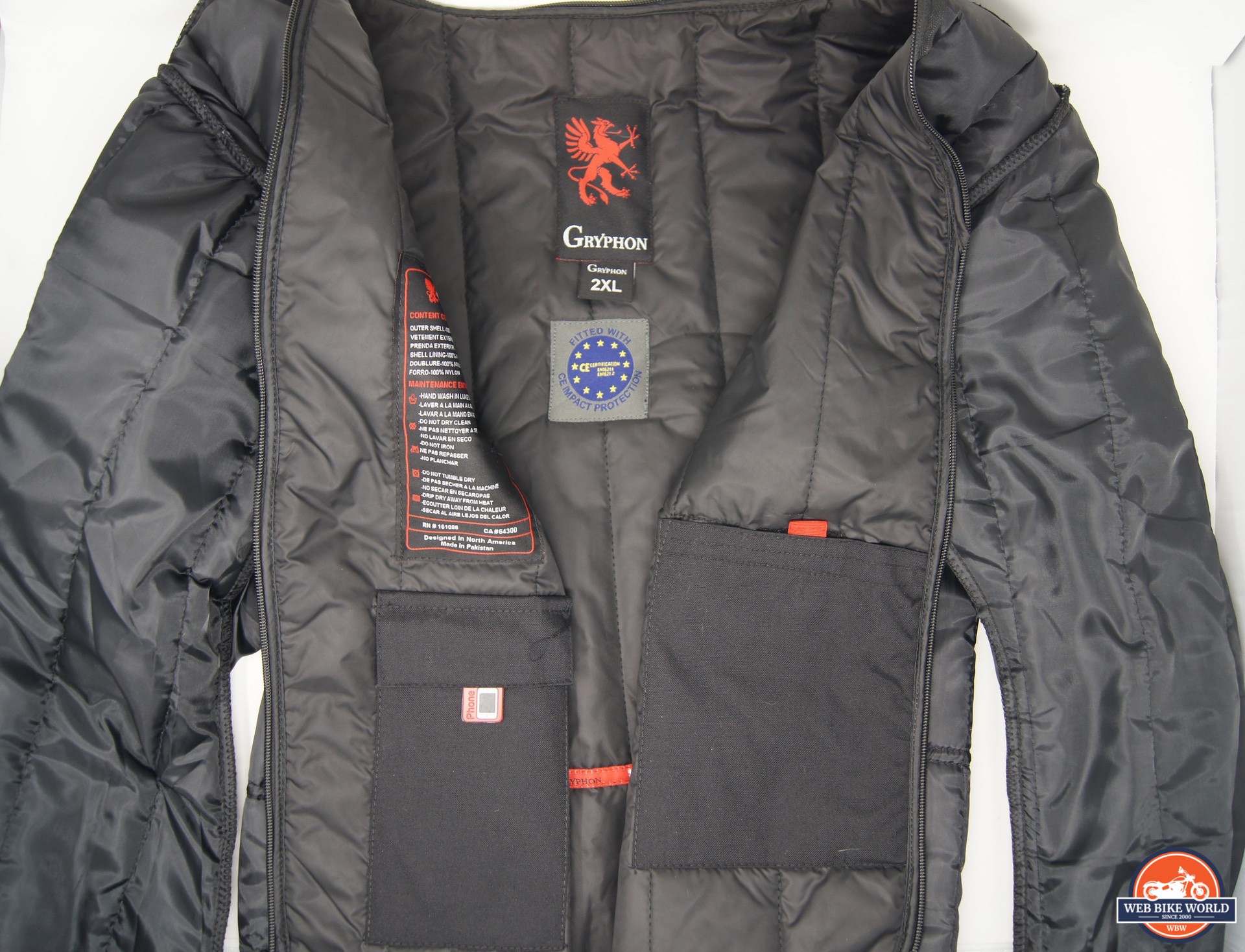 Thermal liner for Gryphon Moto Blue Ridge Jacket