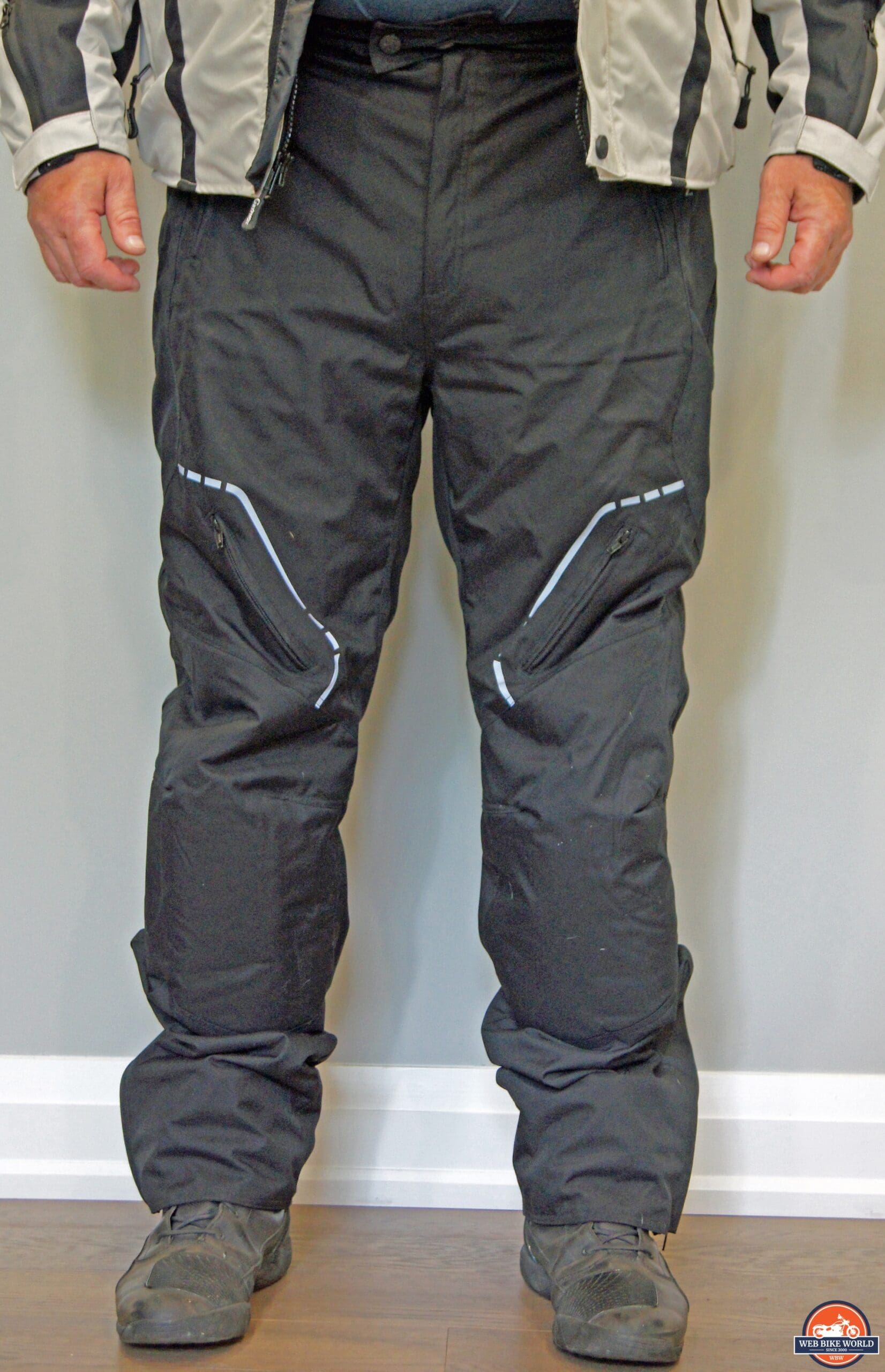 Front view of Gryphon Moto Copper Canyon Pants