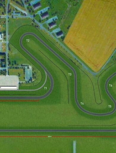 A view of the new eco race track designed and built in Couvron by MotorSport Vision (MSV). Media sourced from MCN.