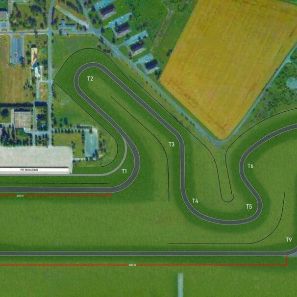 A view of the new eco race track designed and built in Couvron by MotorSport Vision (MSV). Media sourced from MCN.