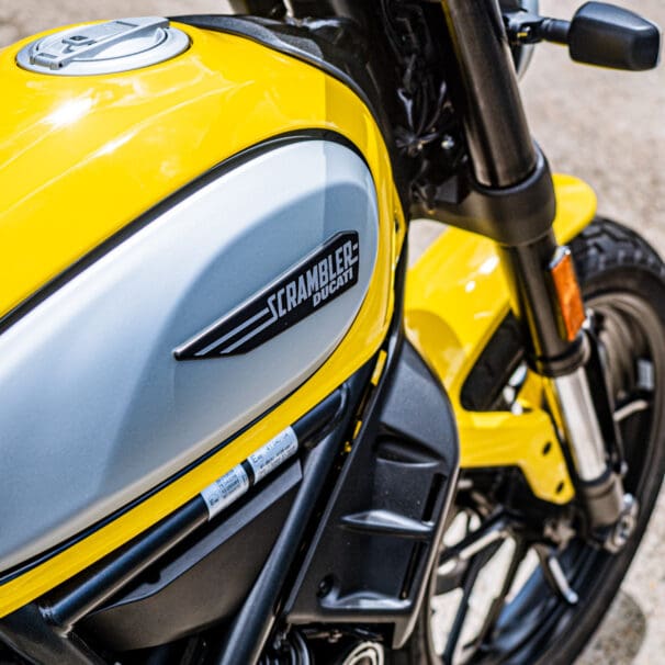 A view from above of a Ducati 2021 Scrambler. Media sourced from Ducati Scrambler.