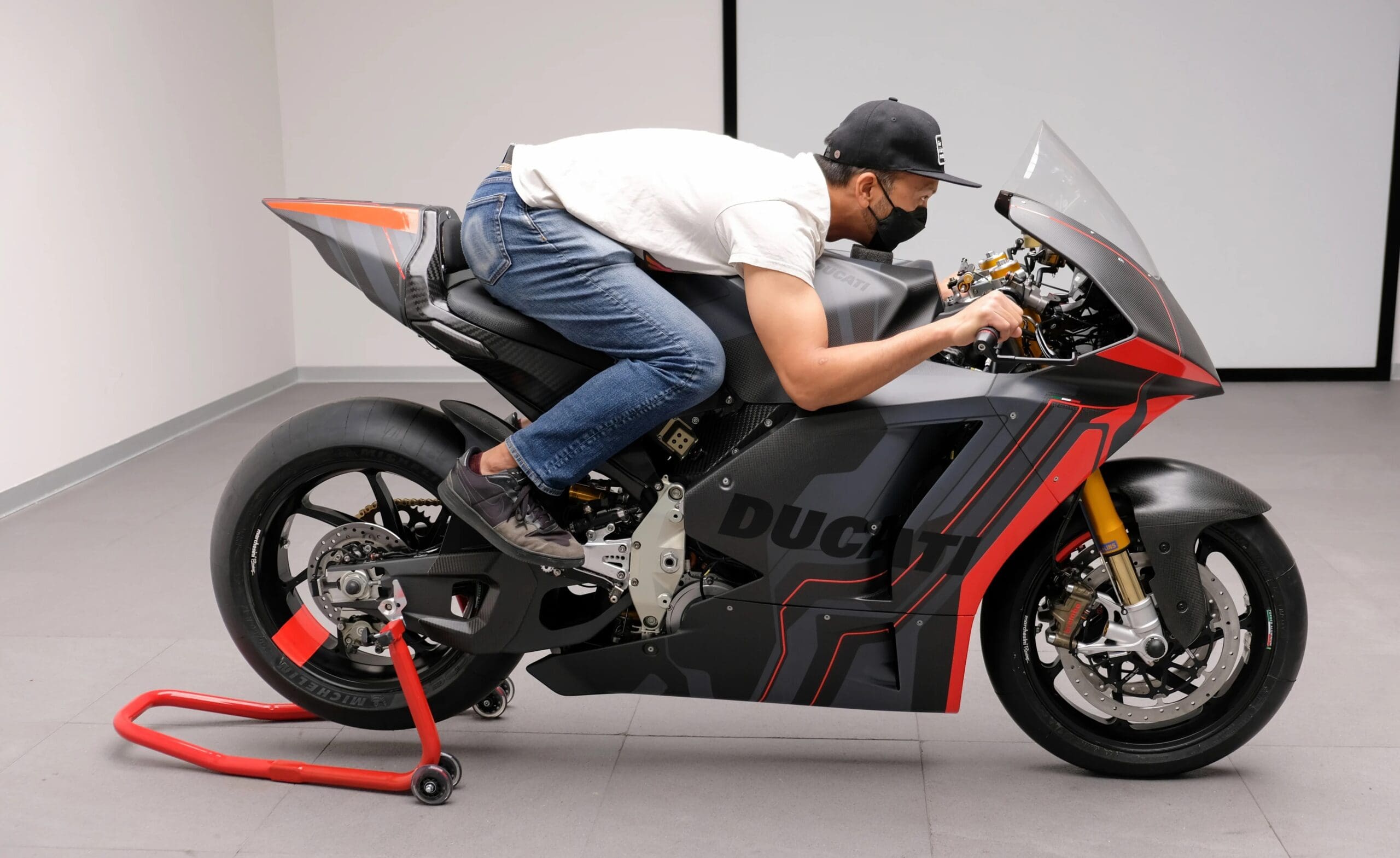 Ducati's V21L prototype as the 2023 iteration of MotoE gets nearer. Media sourced from Motorcycle.com.