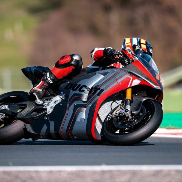 Ducati's V21L prototype as the 2023 iteration of MotoE gets nearer. Media sourced from The Paradise.