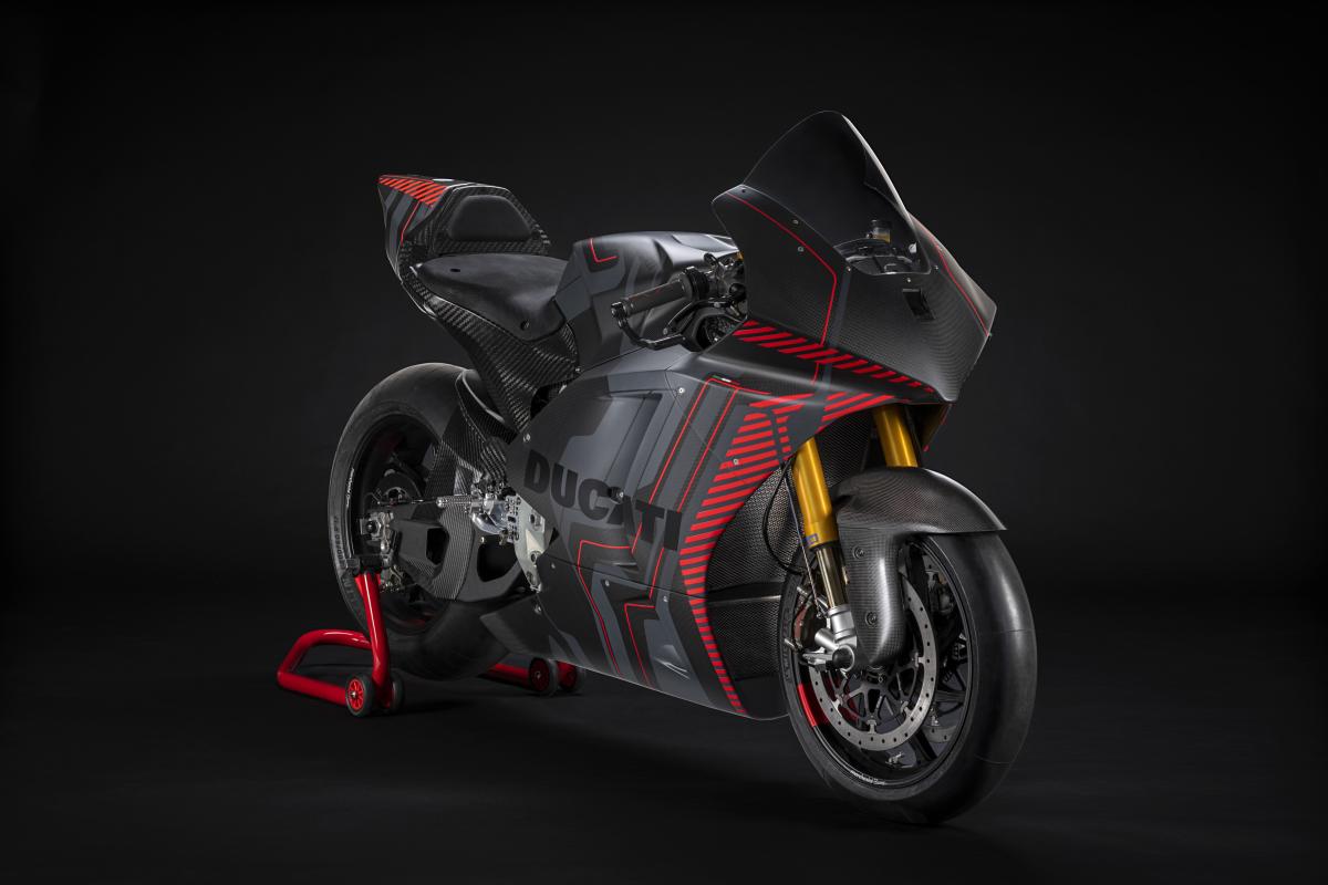 Ducati's V21L prototype as the 2023 iteration of MotoE gets nearer. Media sourced from Visordown.