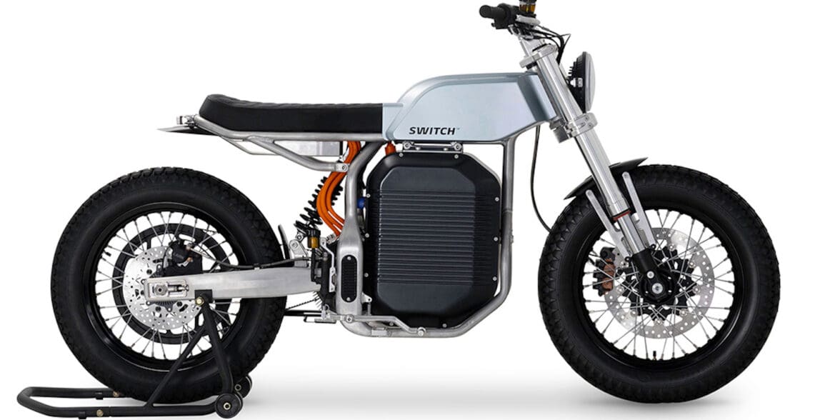 Switch's eScrambler - the world's first electric scrambler. Media sourced from Switch Motorcycles.