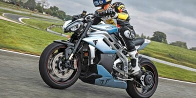 Triumph's TE-1. Photo courtesy of MCN.