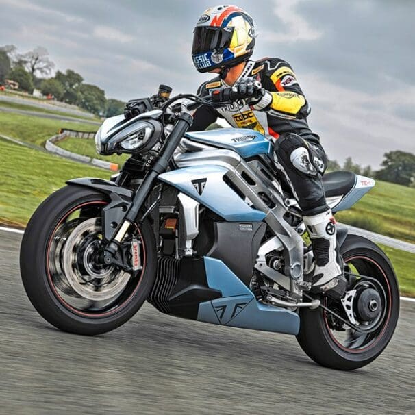 Triumph's TE-1. Photo courtesy of MCN.