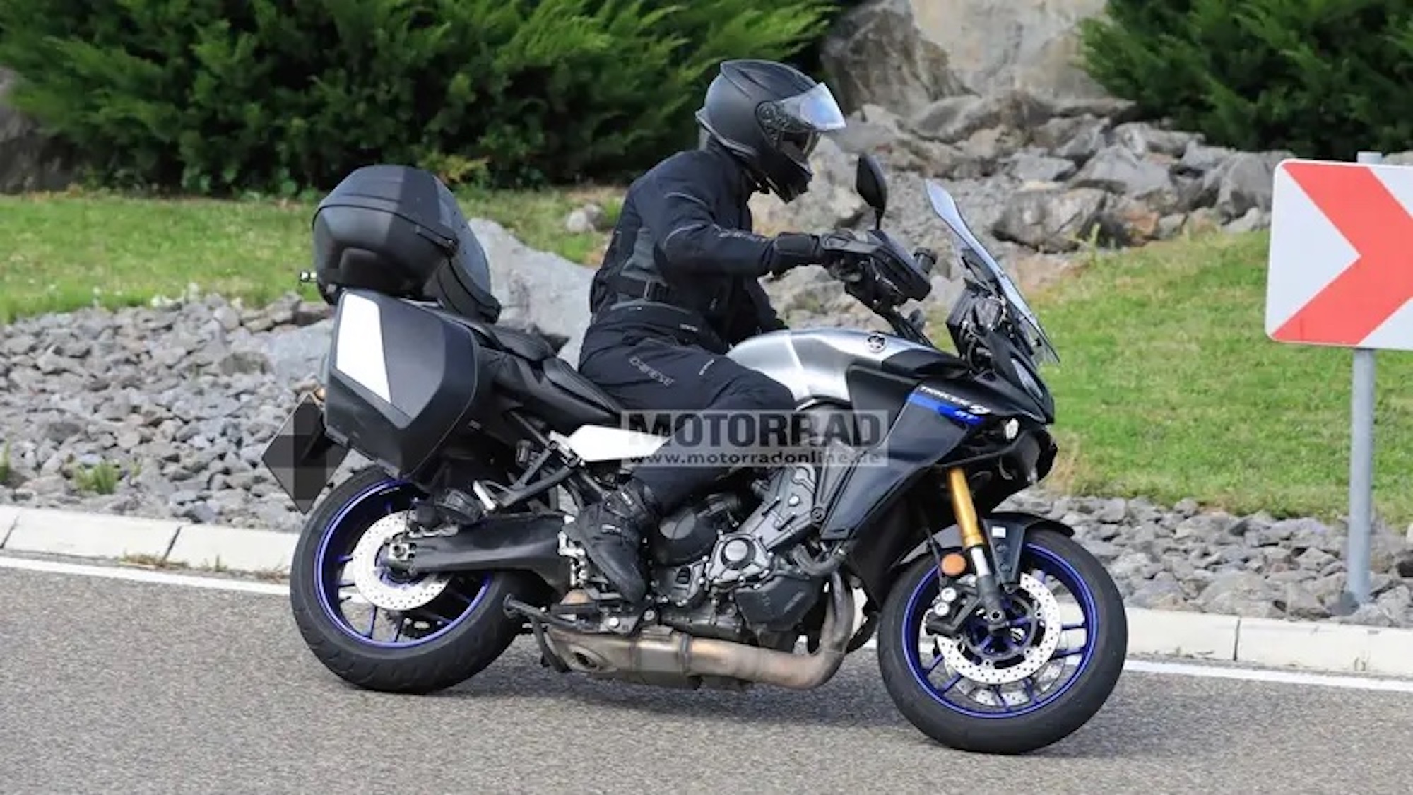 Media showing a radar system up-and-coming for Yamaha's Tracer 900 GT. Media from Top Speed, who gleaned from Motorrad.
