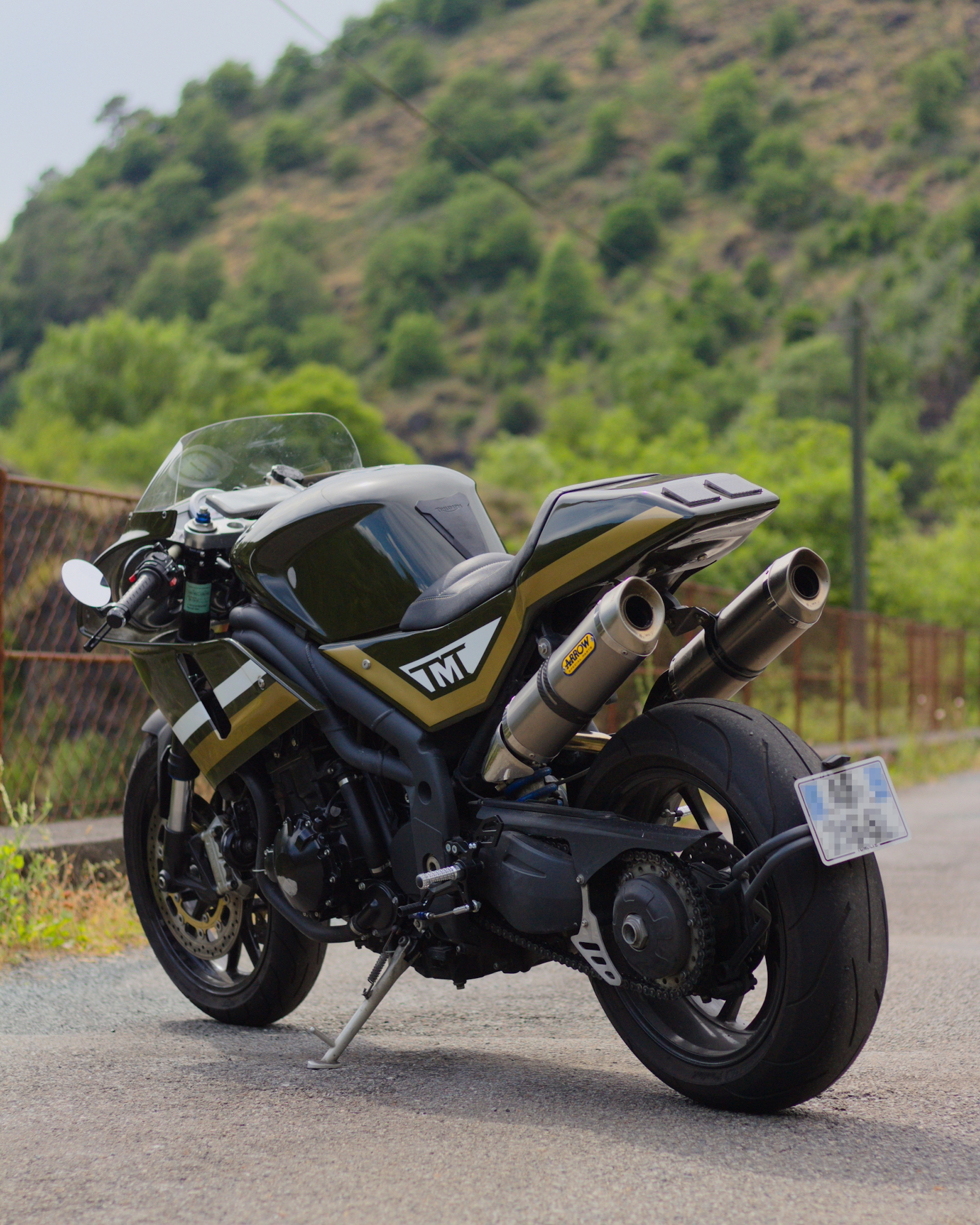 The Triumph Speed Triple RC30 - an absolute chimera of a custom build that apparently required parts from the iconic Ducati 916 and the indomitable Honda RC30. All media sourced from Tumult's website.