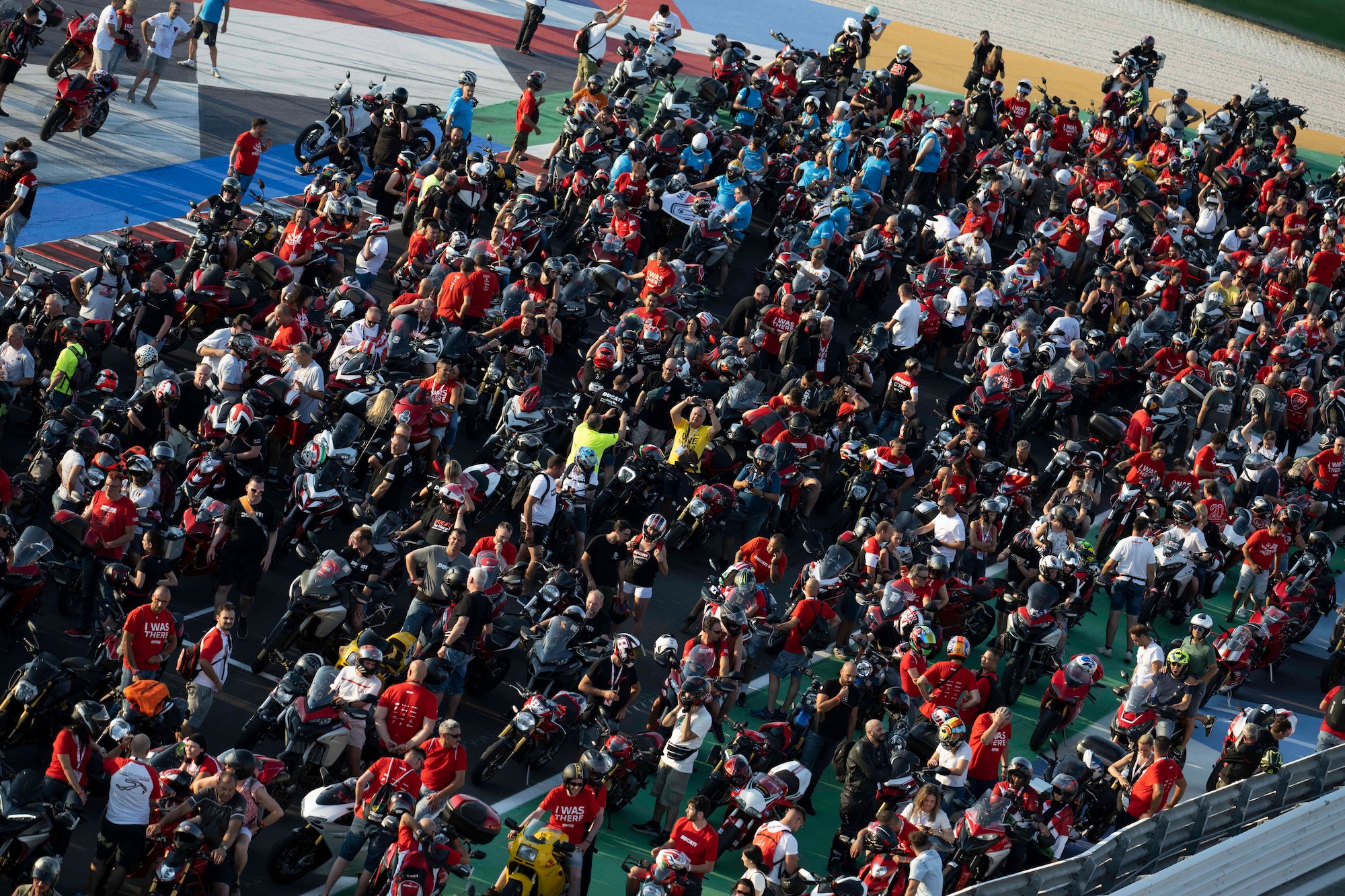 The crowds present at Ducati's 2022 World Adventure Week.