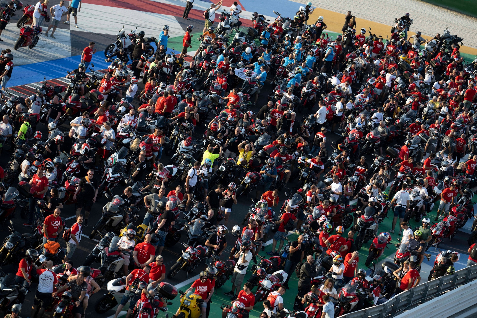 The crowds present at Ducati's 2022 World Adventure Week.