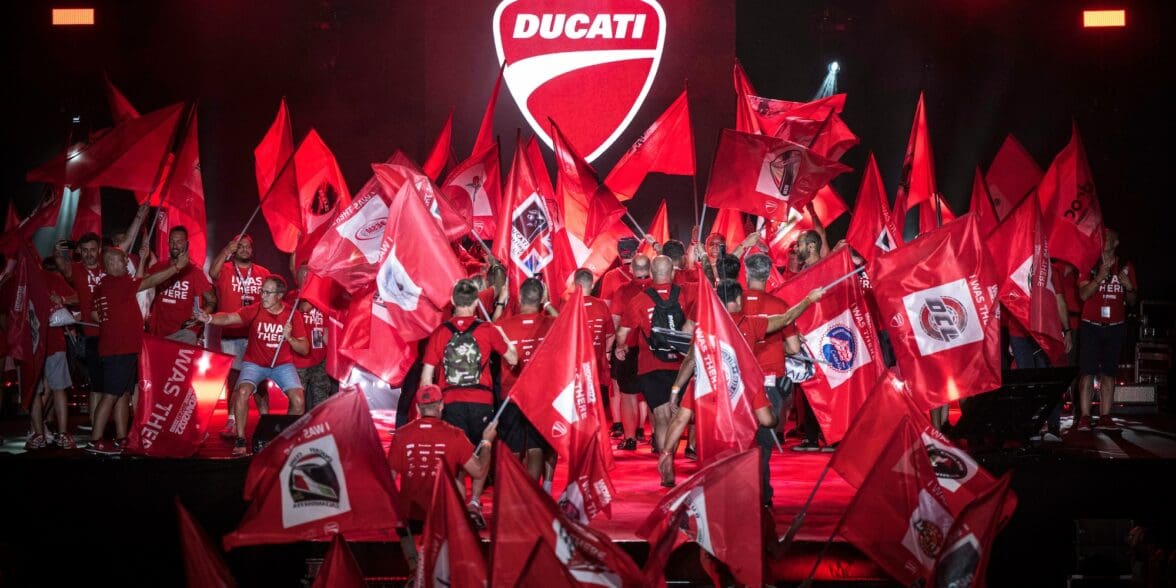 The crowds present at Ducati's 2022 World Ducati Week.