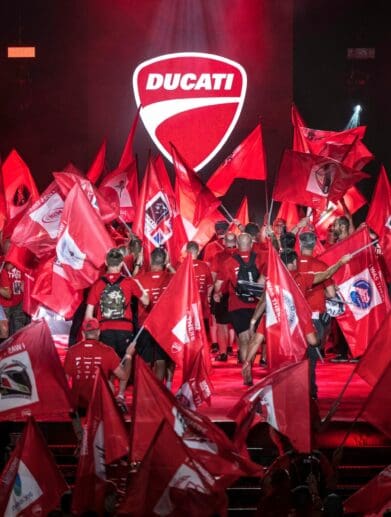 The crowds present at Ducati's 2022 World Ducati Week.