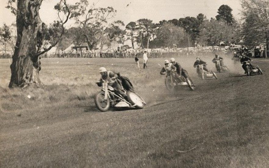  Vintage grasstrack motorcycle racing in Australia