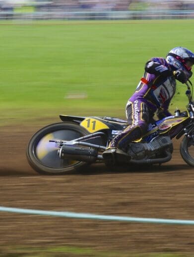 Modern British solo motorcycle grasstrack racing