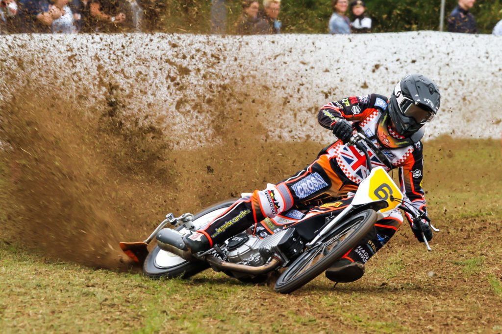 Modern British solo motorcycle grasstrack racing