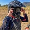 Author wearing the Nexx X.WRL ATIKA Helmet in desert