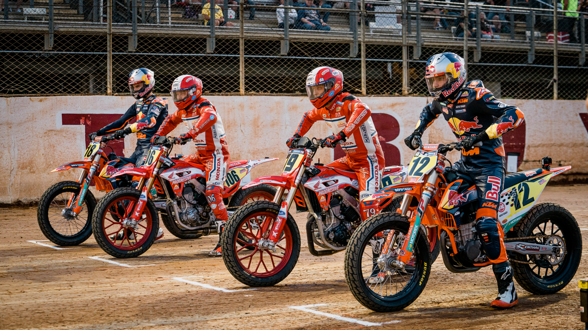 A view of a track-ful of racers. Media sourced from AFT.