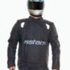 Front of Alpinestars Halo Drystar jacket completely zipped up