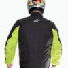 Rain jacket rear of Alpinestars Halo Drystar Jacket on person