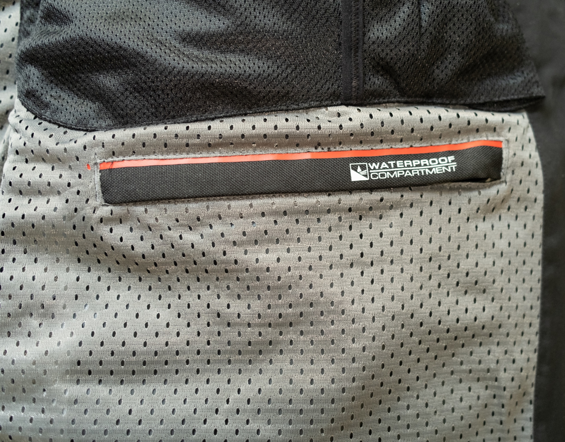 Inner waterproof pocket on Alpinestars Halo Drystar Jacket