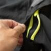 Sleeve removal zipper on Alpinestars Halo Drystar Jacket being used