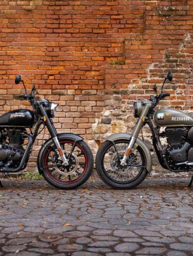 Royal Enfield's 350 range. Media sourced from Cycle World.