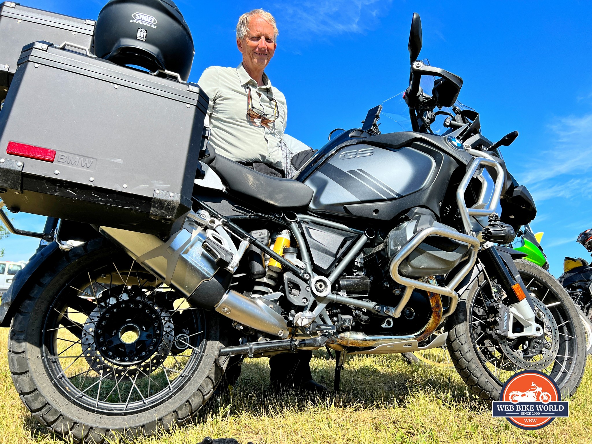 Jeff with his shiny BMW 1200GSA