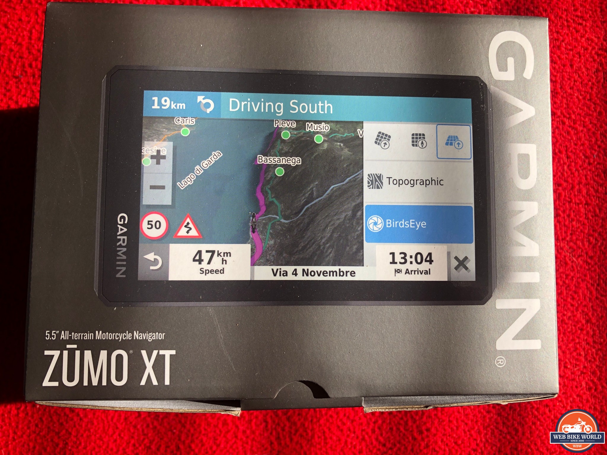 Garmin zūmo XT GPS Review webBikeWorld