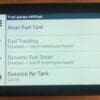 Fuel settings on Garmin Zumo XT GPS
