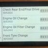Maintenance reminders on Garmin Zumo XT GPS