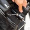 Canister bolt snugly installed in Helite Turtle 2 airbag vest