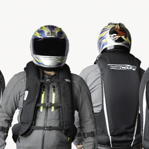 Various angles of the Helite Turtle 2 Airbag Vest