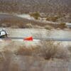 Author after crashing motorcycle in desert