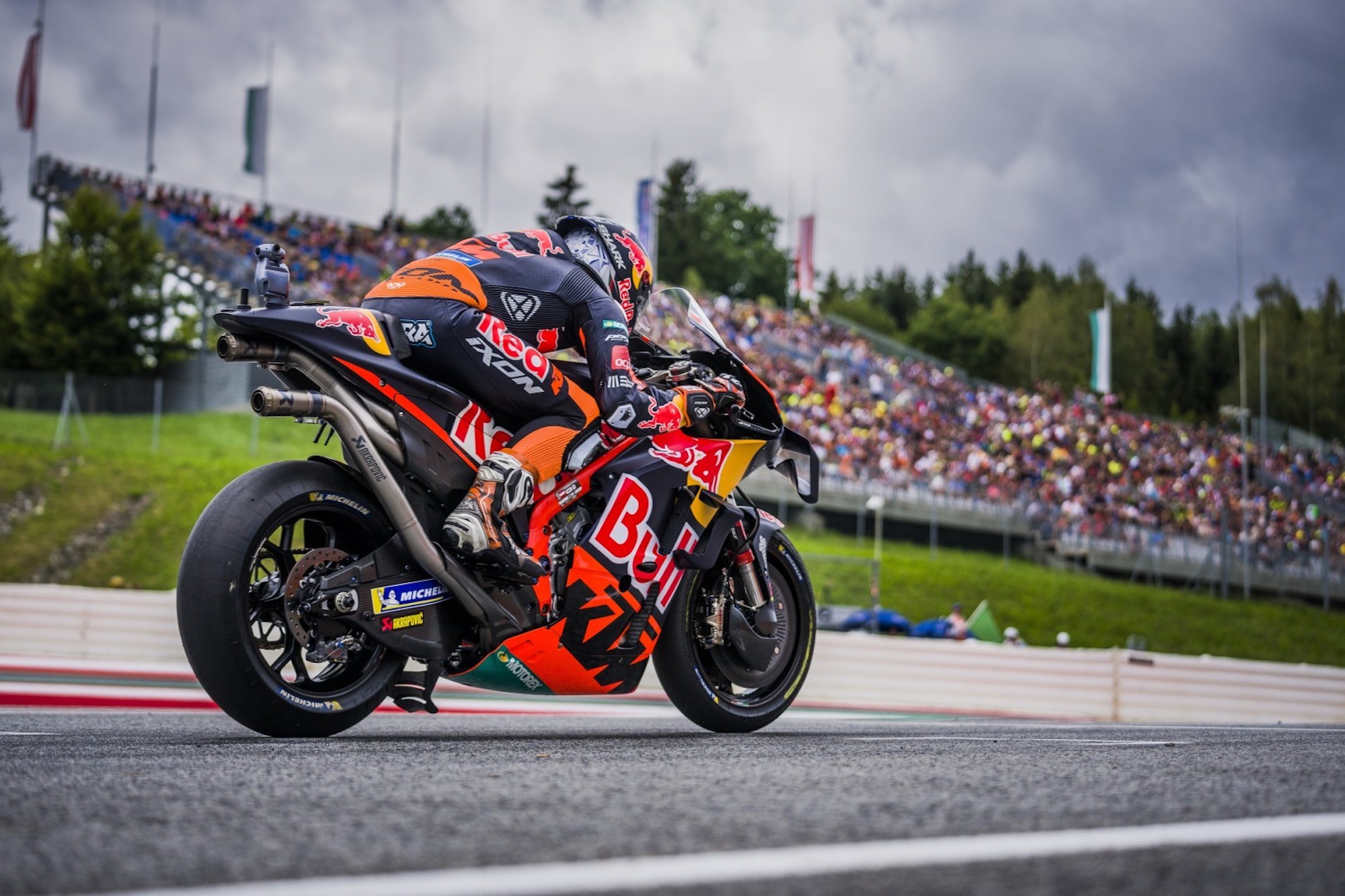 Ducati doing what they do best on the MotoGP circuit. Media sourced from Motorcycle Sports.