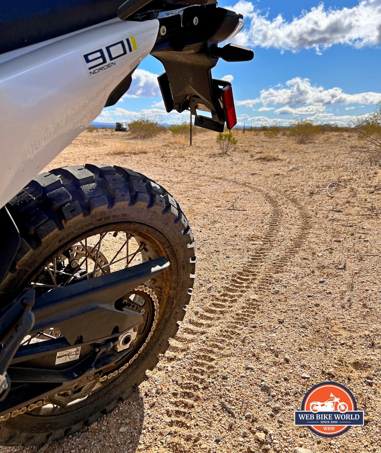 Even on hard-packed sand, the RallZ tires bite hard.