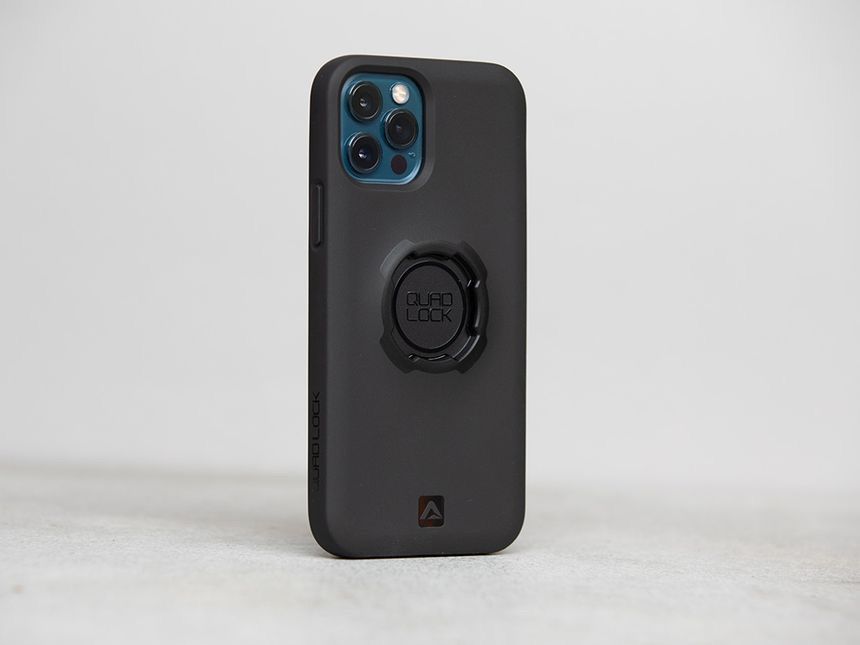 The QuadLock case installed on an iPhone 13 Pro Max (pic from QuadLock)